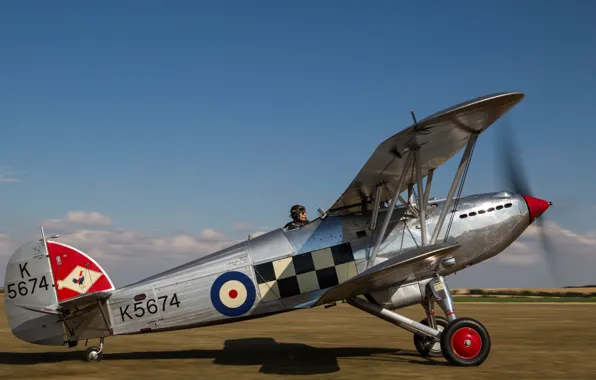 Винт, Истребитель, Биплан, Взлет, Пилот, 1931, RAF, Шасси