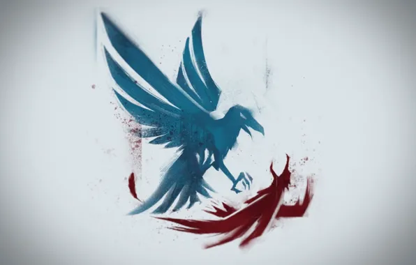 Фон, птица, рисунок, крылья, Infamous: Second Son