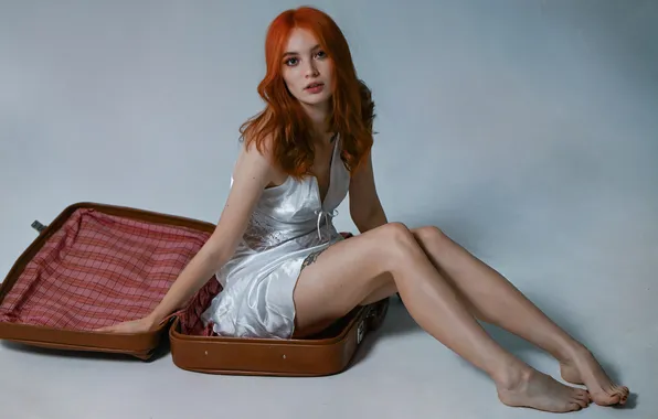 Legs, woman, young, beautiful, model, redhead