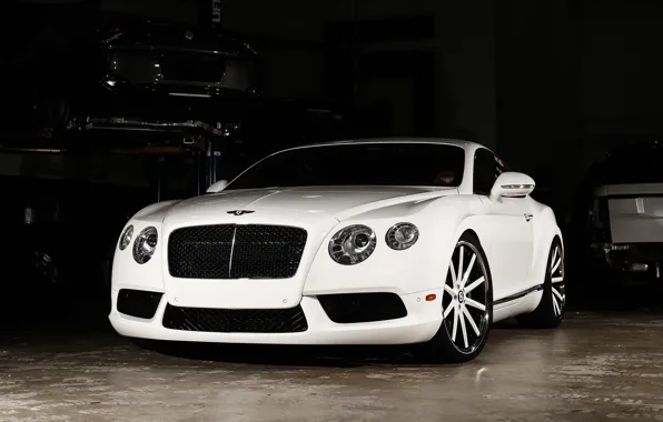 Картинка Bentley, Continental, wheels, color, Vossen, lowered, matched