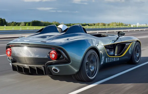 Картинка авто, Aston Martin, скорость, задок, CC100, Speedster Concept
