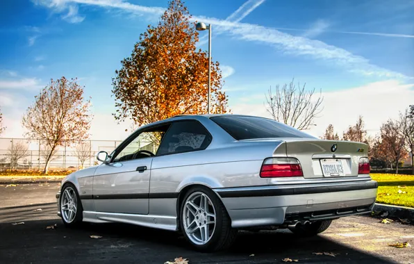 Картинка бмв, серебристый, BMW, silver, E36