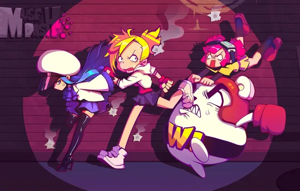 Девочки, игра, бегут, Muse Dash