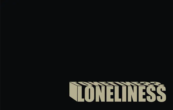 Одиночество, черный, loneliness