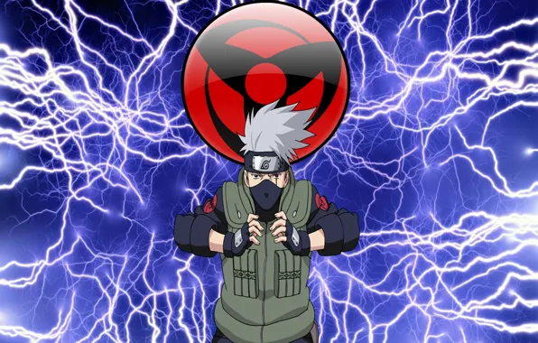 Красный, черный, молнии, наруто, чидори, naruto, sharingan, учиха