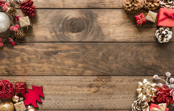 Decoration, Новый Год, Merry, украшения, New Year, Christmas, wood, Рождество