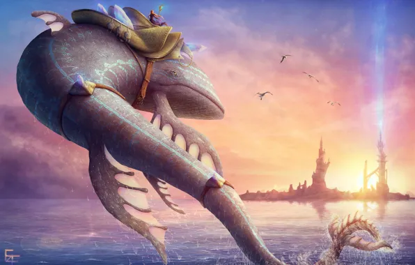 Картинка фантастика, рыба, разное