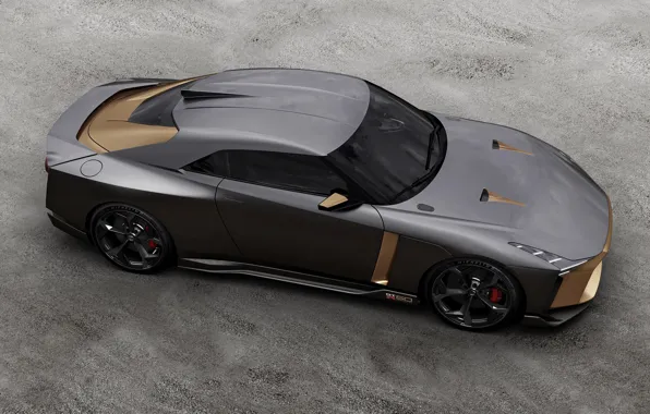 Сверху, Nissan, 2018, ItalDesign, GT-R50 Concept