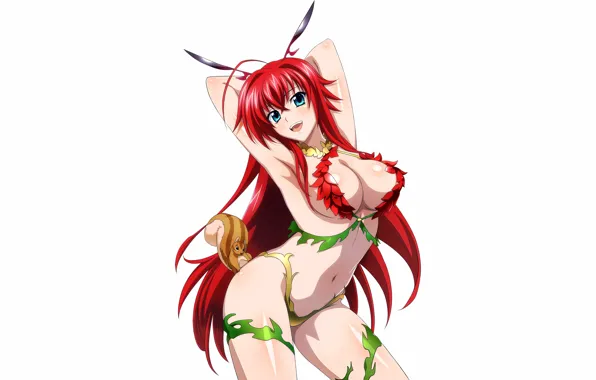 Girl, sexy, lingerie, pantsu, bra, cleavage, panties, red hair