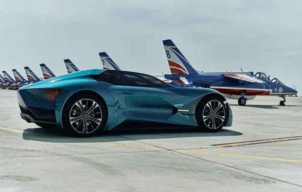 Concept, вид сбоку, 2018, электромобиль, E-Tense, DS X, DS Automobiles