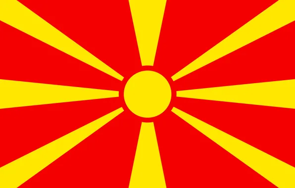 Флаг, red, македония, yellow, fon, flag, makedonija
