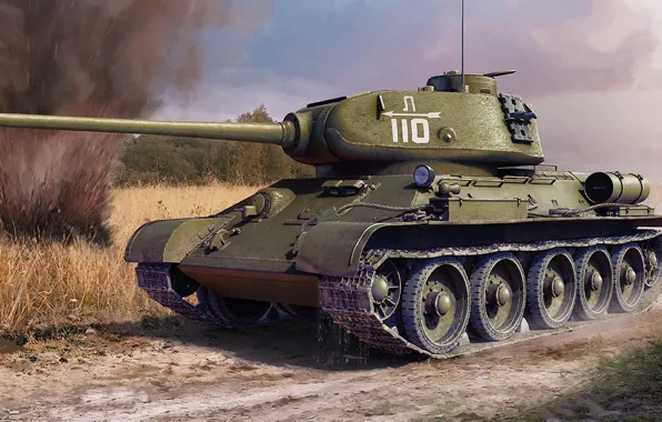 СССР, РККА, средний танк, Т-34-85, бронетанковые войска, Владимир Бут, T-34/85 w/D-5T