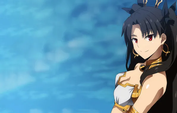 Girl, sexy, cleavage, blouse, long hair, boobs, anime, beautiful