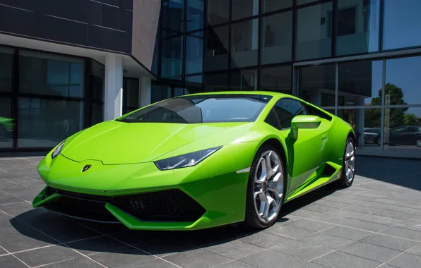 Green, Lamborghini, Huracan