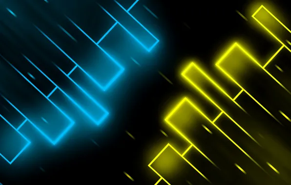 Картинка свет, линии, цвет, дома