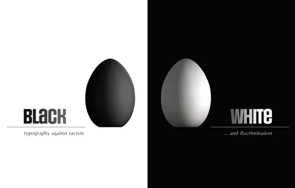 Wallpaper, white, black, minimalist, Eggs, contrast