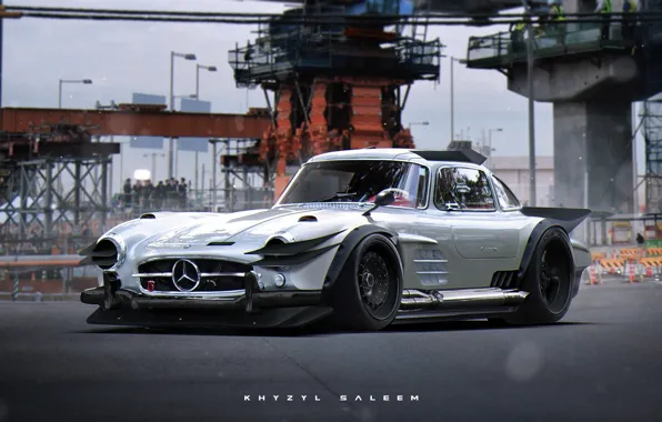 Concept, design, tuning, digital art, artwork, Mercedes-Benz 300SL, Khyzyl Saleem