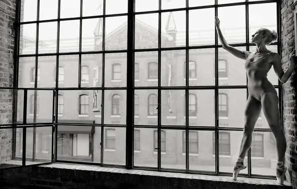 Девушка, поза, фон