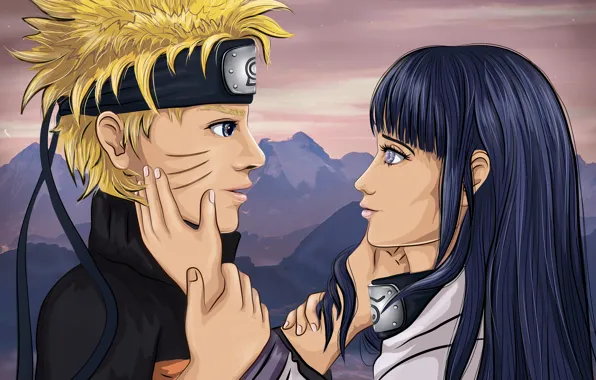 Love, Любовь, Нежность, Наруто, Naruto, Наруто Арт, 2д арт, Иллюстрация