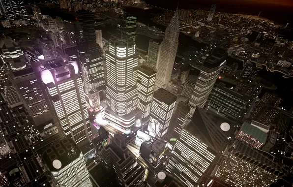Картинка ночь, город, нью йорк, gta, Grand Theft Auto IV