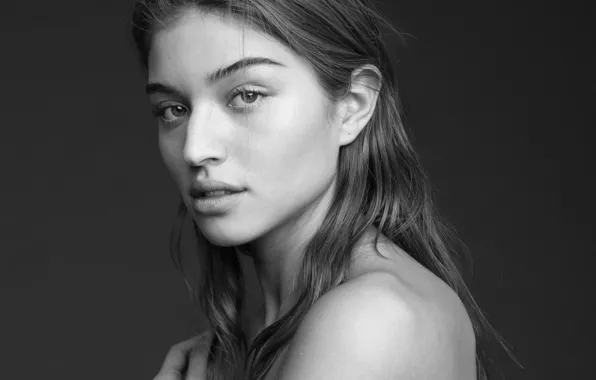 Картинка black&white, monochrome, model, beauty, look, Daniela Lopez Osorio, Daniela Lopez