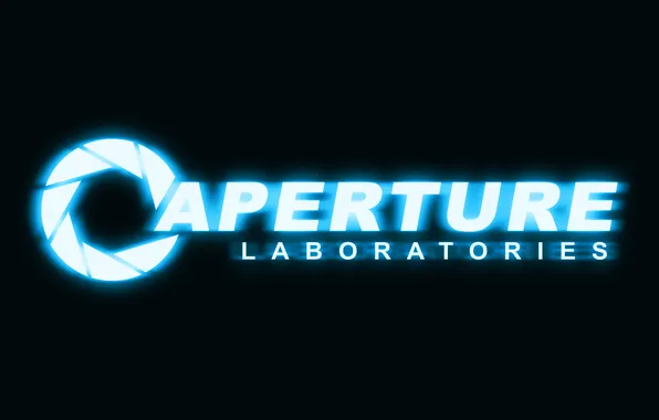 Логотип, неон, logo, portal 2, aperture, портал 2, laboratories
