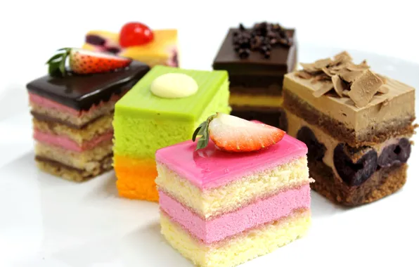 Картинка шоколад, клубника, пирожное, крем, десерт, сладкое, вкусно, глазурь