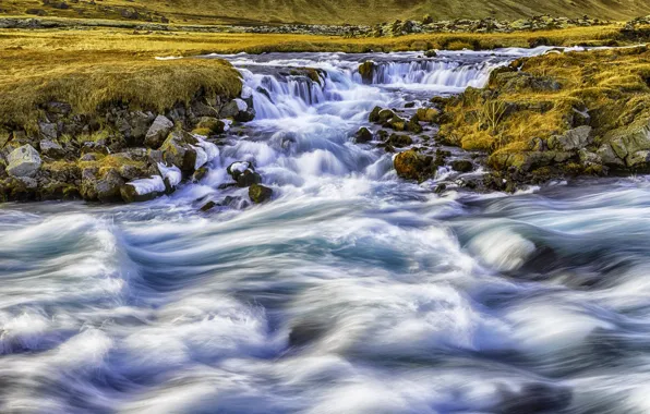 Картинка река, поток, Исландия, Iceland