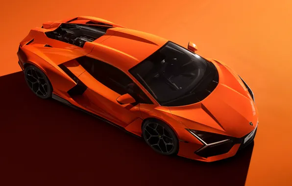 Картинка Lamborghini, supercar, orange, lambo, Revuelto, Lamborghini Revuelto, agressive design