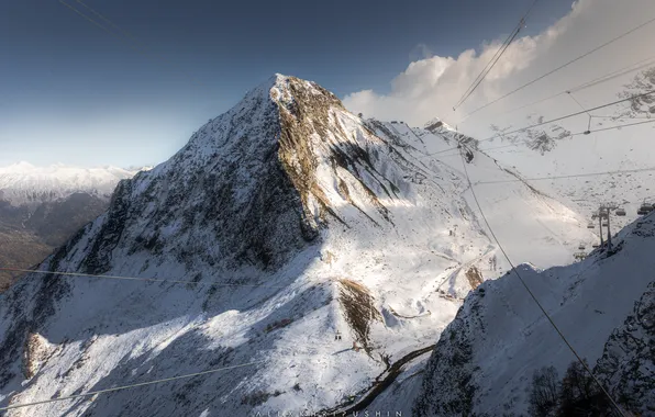 Ice, mountains, rocks, cold