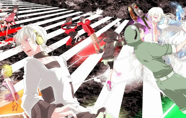 Аниме, персонажи, Kagerou Project, Проект "знойный Туман", Проект Знойный туман