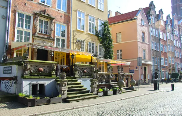 Street, building, poland, historic, gdańsk