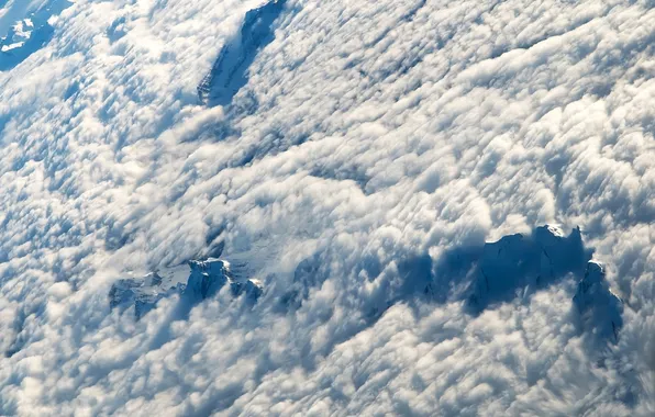 Картинка облака, горы, фото