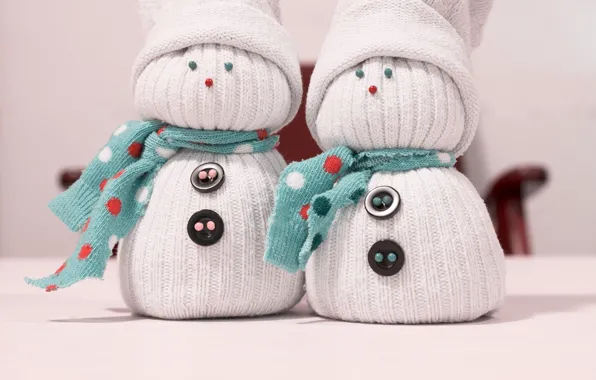 Пуговицы, снеговики, шапки, Игрушки, шарфики