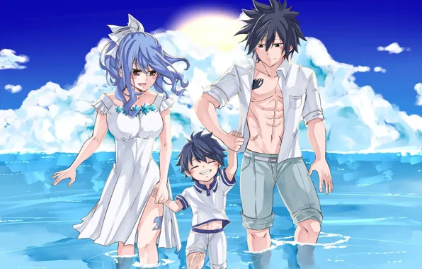 Juvia Loxar, Gray Fullbuster, FAIRY TAIL, Giushia