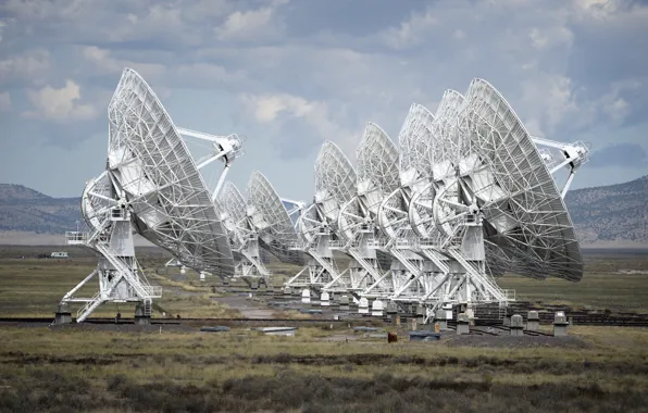 Небо, антенна, Нью-Мексико, технология, радиотелескоп