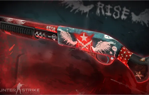 Пламя, крылья, зубы, символы, повязка, тряпка, финиш, rise