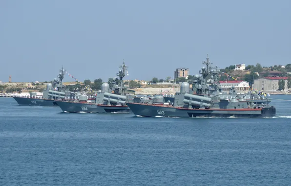 Парад, вмф, севастополь, ракетные корабли