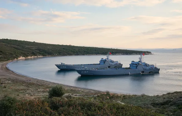 Учения, десантные корабли, ВМС Турции