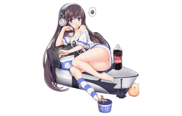 Girl, sexy, long hair, dress, brown hair, anime, beautiful, pretty