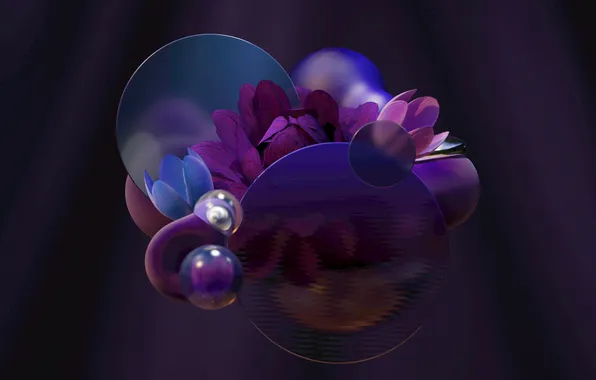Дизайн, abstract, Purple, Фиолетовый, цветочный, абстрактный, designs, aesthetic