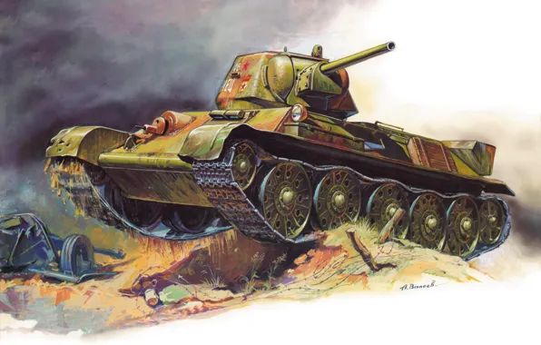 СССР, образца 1943 года, Советский средний танк Т-34/76, А.Валеев