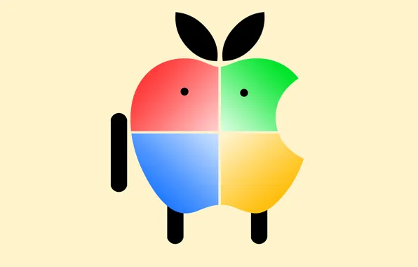 Картинка компьютер, apple, яблоко, mac, телефон, ноутбук, windows, гаджет