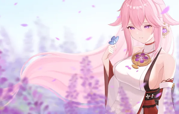 Gadis kawaii, dampak genshin, yae miko genshin impact