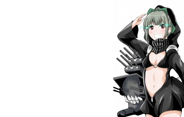 Girl, sexy, cleavage, boobs, anime, beautiful, short hair, pretty