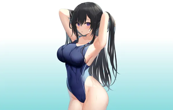 Kawaii, girl, sexy, Anime, pretty, swimsuit, cute, posing