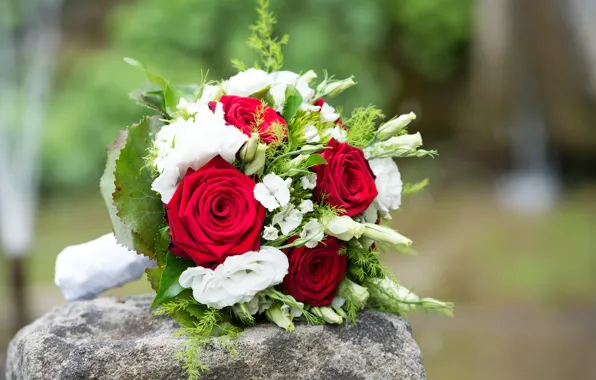 Розы, букет, бутоны, свадьба, Roses, wedding, эустома, Bouquets