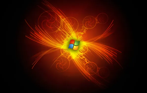 Windows, microsoft, logo, abstraction