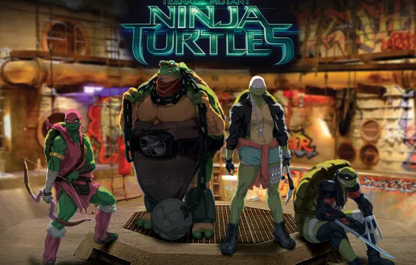 Черепашки-ниндзя, tmnt, Raphael, Leonardo, Donatello, Teenage Mutant Ninja Turtles, Michelangelo