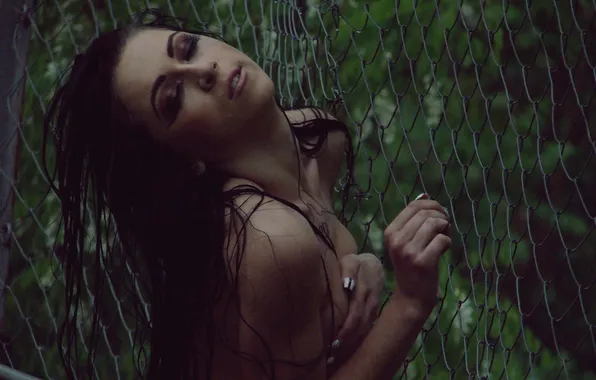 Грудь, девушка, сетка, фотограф, girl, photography, photographer, Elena Umrihina